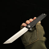 Outdoor Wilderness Survival Multifunctional Knife D2 Steel Folding Knife Tactical Knife Stainless Steel Fruit Knife