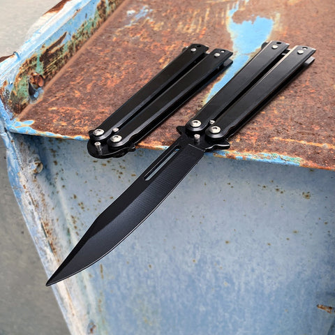 Outdoor folding play knife butterfly practice knife unopened butterfly swing knife practice swing knife