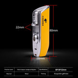 【QINQUAN】Direct Blue Flame Lighter Portable lighters  for cigarettes with Cigar Drill & Gift Box Without Gas/oil  Cohiba Multi-function Windproof Lighter