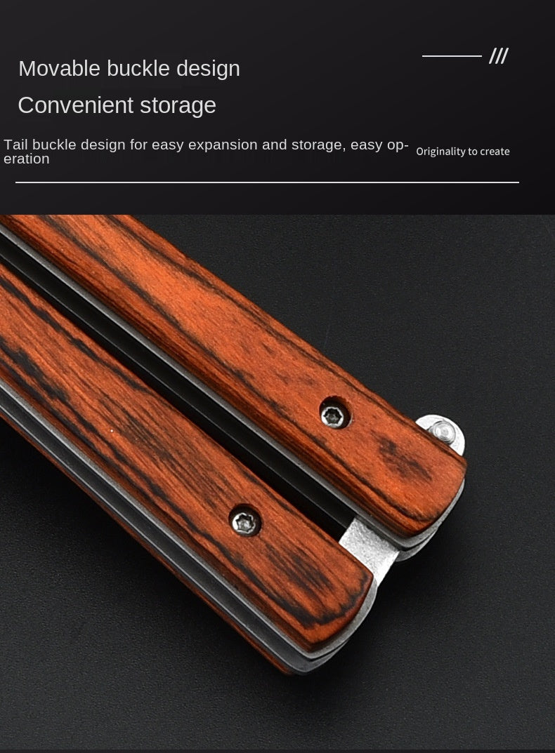 Outdoor practice knife Butterfly practice comb for beginners to play cool portable throwing knife fancy training folding knife