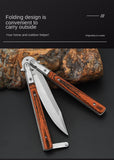 Outdoor practice knife Butterfly practice comb for beginners to play cool portable throwing knife fancy training folding knife