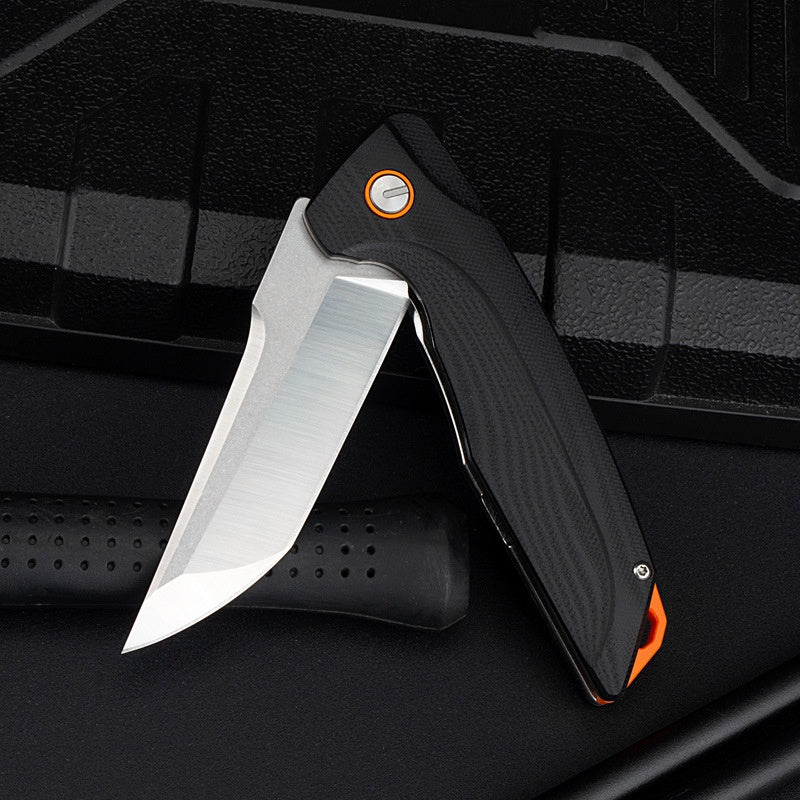 G10 handle D2 steel self-defense folding knife bearing sharp outdoor survival knife high hardness pocket knife folding knife