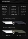 G10 handle D2 steel self-defense folding knife bearing sharp outdoor survival knife high hardness pocket knife folding knife