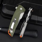 G10 handle D2 steel self-defense folding knife bearing sharp outdoor survival knife high hardness pocket knife folding knife