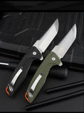 G10 handle D2 steel self-defense folding knife bearing sharp outdoor survival knife high hardness pocket knife folding knife