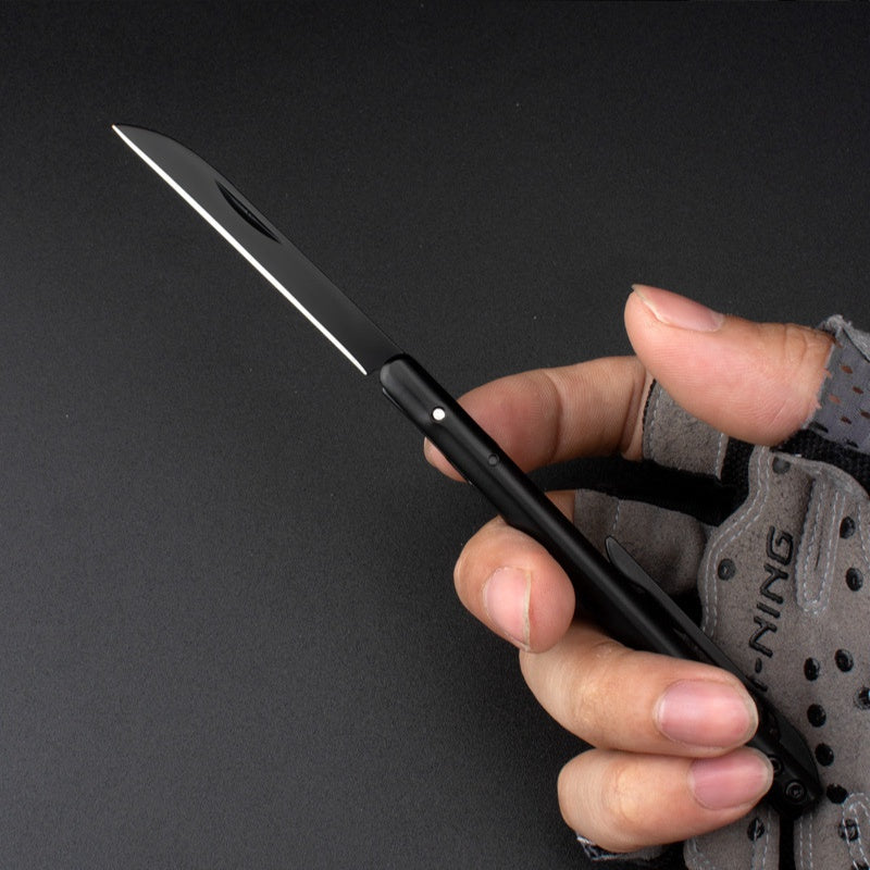Outdoor Portable Fruit Knife Stainless Steel Folding Knife Pen Knife Carry Out of the Box Folding Knife Express Knife Factory Spot