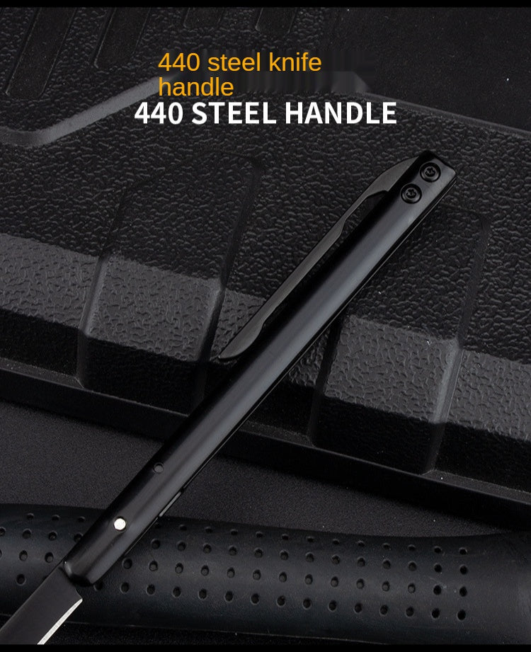 Outdoor Portable Fruit Knife Stainless Steel Folding Knife Pen Knife Carry Out of the Box Folding Knife Express Knife Factory Spot