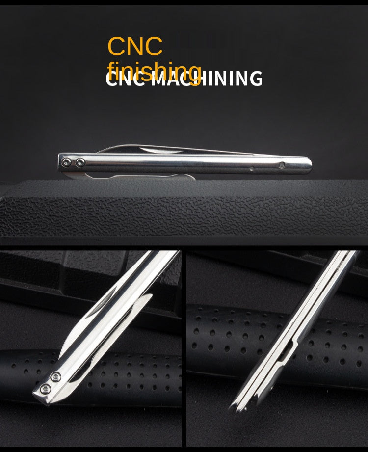 Outdoor Portable Fruit Knife Stainless Steel Folding Knife Pen Knife Carry Out of the Box Folding Knife Express Knife Factory Spot