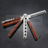 Butterfly practice knife jl27 not edged Yangjiang outdoor knife folding wooden handle factory delivery from stock