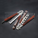 Butterfly practice knife jl27 not edged Yangjiang outdoor knife folding wooden handle factory delivery from stock