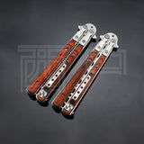 Butterfly practice knife jl27 not edged Yangjiang outdoor knife folding wooden handle factory delivery from stock