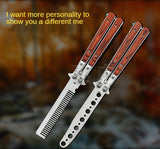 Butterfly practice knife jl27 not edged Yangjiang outdoor knife folding wooden handle factory delivery from stock