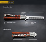 Butterfly practice knife jl27 not edged Yangjiang outdoor knife folding wooden handle factory delivery from stock
