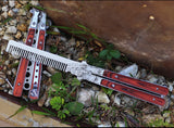 Butterfly practice knife jl27 not edged Yangjiang outdoor knife folding wooden handle factory delivery from stock