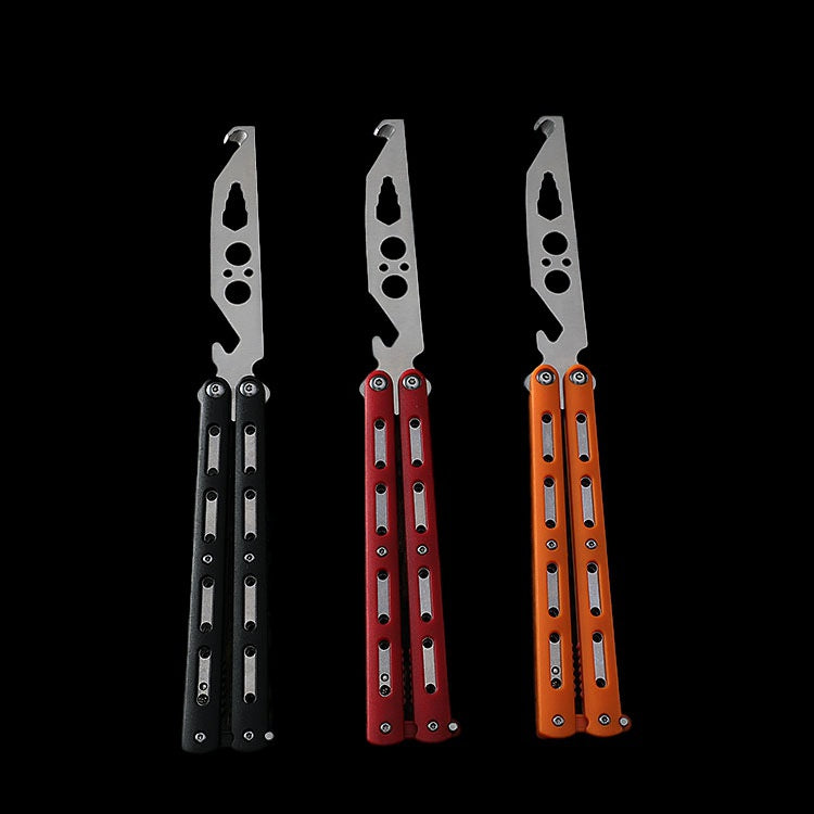 420C stainless steel training swing knife butterfly knife multi-function novice practice cool play knife without edge