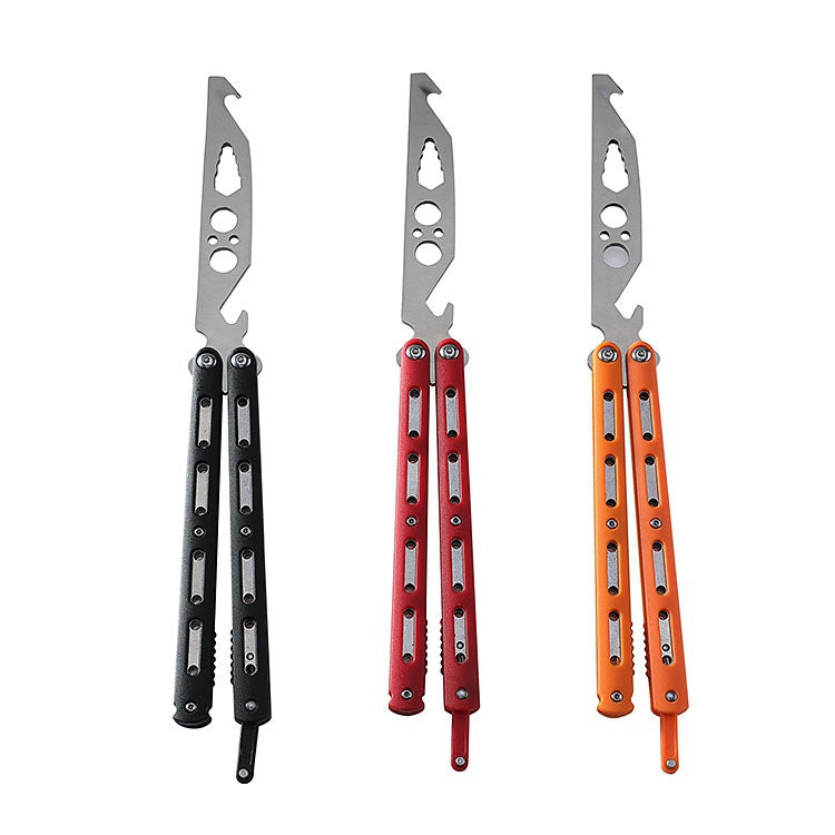 420C stainless steel training swing knife butterfly knife multi-function novice practice cool play knife without edge