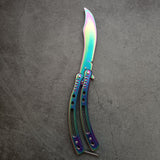 Outdoor play cool knife butterfly knife machete new butterfly folding knife all-steel butterfly practice hand knife
