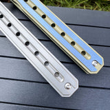 Multifunctional outdoor high hardness titanium alloy folding knife bearing D2 steel folding knife EDC survival knife