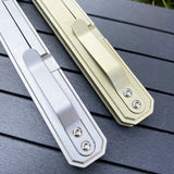 Multifunctional outdoor high hardness titanium alloy folding knife bearing D2 steel folding knife EDC survival knife