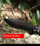 Mini stainless steel outdoor folding knife Outdoor gift ornamental small knives multi-purpose high hardness tactical folding knife