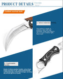 Game claw knife survival outdoor self-defense claw knife joint claw knife Tyrannosaurus claw knife