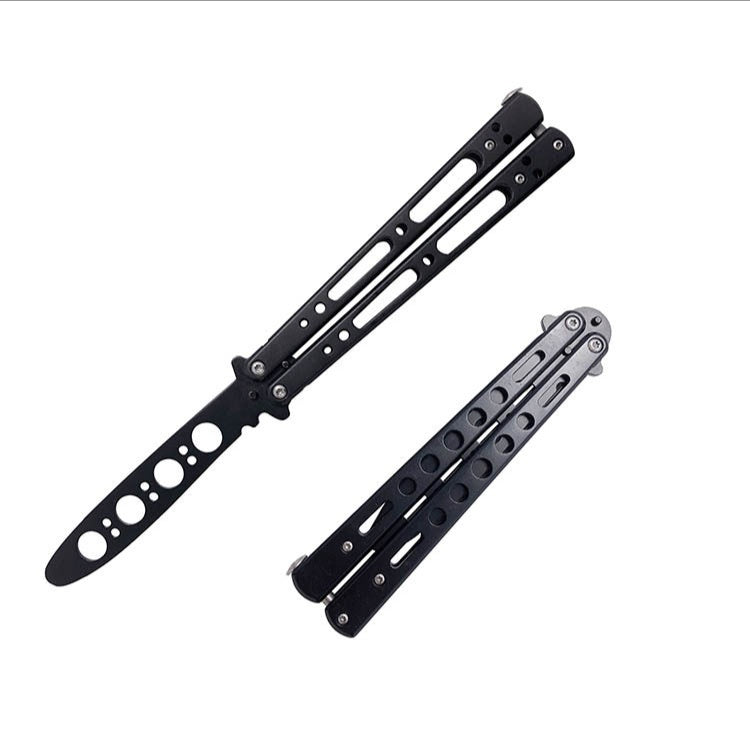 Novice Practice Knife Stainless Steel Folding Fling Knife Play Cool Butterfly Tool Unopened Butterfly Training Knife Spot Supply