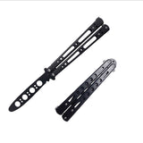 Novice Practice Knife Stainless Steel Folding Fling Knife Play Cool Butterfly Tool Unopened Butterfly Training Knife Spot Supply