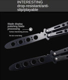 Novice Practice Knife Stainless Steel Folding Fling Knife Play Cool Butterfly Tool Unopened Butterfly Training Knife Spot Supply