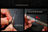 Portable Pocket Knife Folding Utility Knife Carving Knife Scalpel G10 Bearing No. 24 Carbon Steel Blade Knife