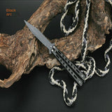 The butterfly comb is not edged practice knife color titanium butterfly knife color practice knife practice knife practice CSgo all-steel swing knife