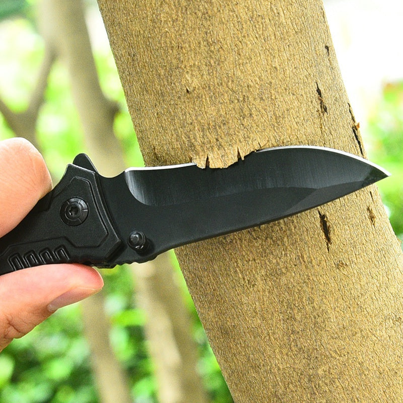 Outdoor camping multi-purpose high-hardness folding knife tactical saber for self-defense, carry knives with you