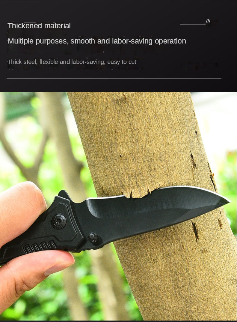 Outdoor camping multi-purpose high-hardness folding knife tactical saber for self-defense, carry knives with you