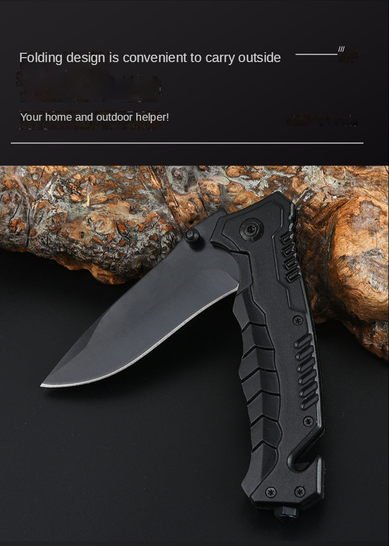 Outdoor camping multi-purpose high-hardness folding knife tactical saber for self-defense, carry knives with you