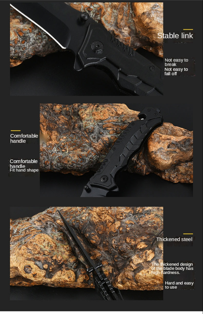 Outdoor camping multi-purpose high-hardness folding knife tactical saber for self-defense, carry knives with you