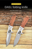 Outdoor portable camping mountaineering self-defense multi-purpose DA51 folding knife outdoor stainless steel knife