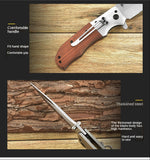 Outdoor portable camping mountaineering self-defense multi-purpose DA51 folding knife outdoor stainless steel knife