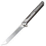 Outdoor wilderness survival tactical knife Pocket Knife with Titanium Handle and Pocket Knife