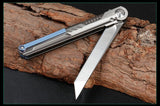 Outdoor wilderness survival tactical knife Pocket Knife with Titanium Handle and Pocket Knife