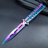 CSGO Fancy Fling Knife Folding Hand Knife Game Training Props Ornamental Knife Unblade Butterfly Comb Practice Knife