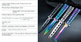 CSGO Fancy Fling Knife Folding Hand Knife Game Training Props Ornamental Knife Unblade Butterfly Comb Practice Knife