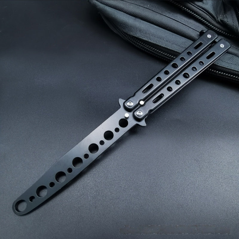 CSGO Fancy Fling Knife Folding Hand Knife Game Training Props Ornamental Knife Unblade Butterfly Comb Practice Knife