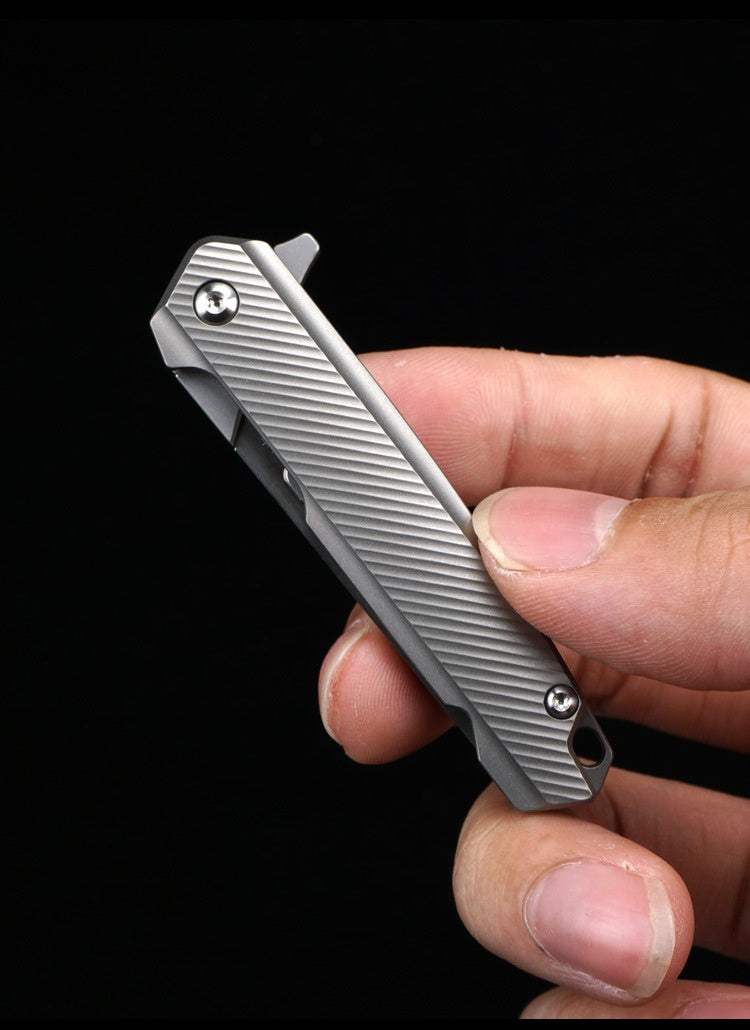 Portable Keychain Knife Unpacking Knife Folding Art Carving Knife Carbon Steel Scalpel Veterinary Scalpel