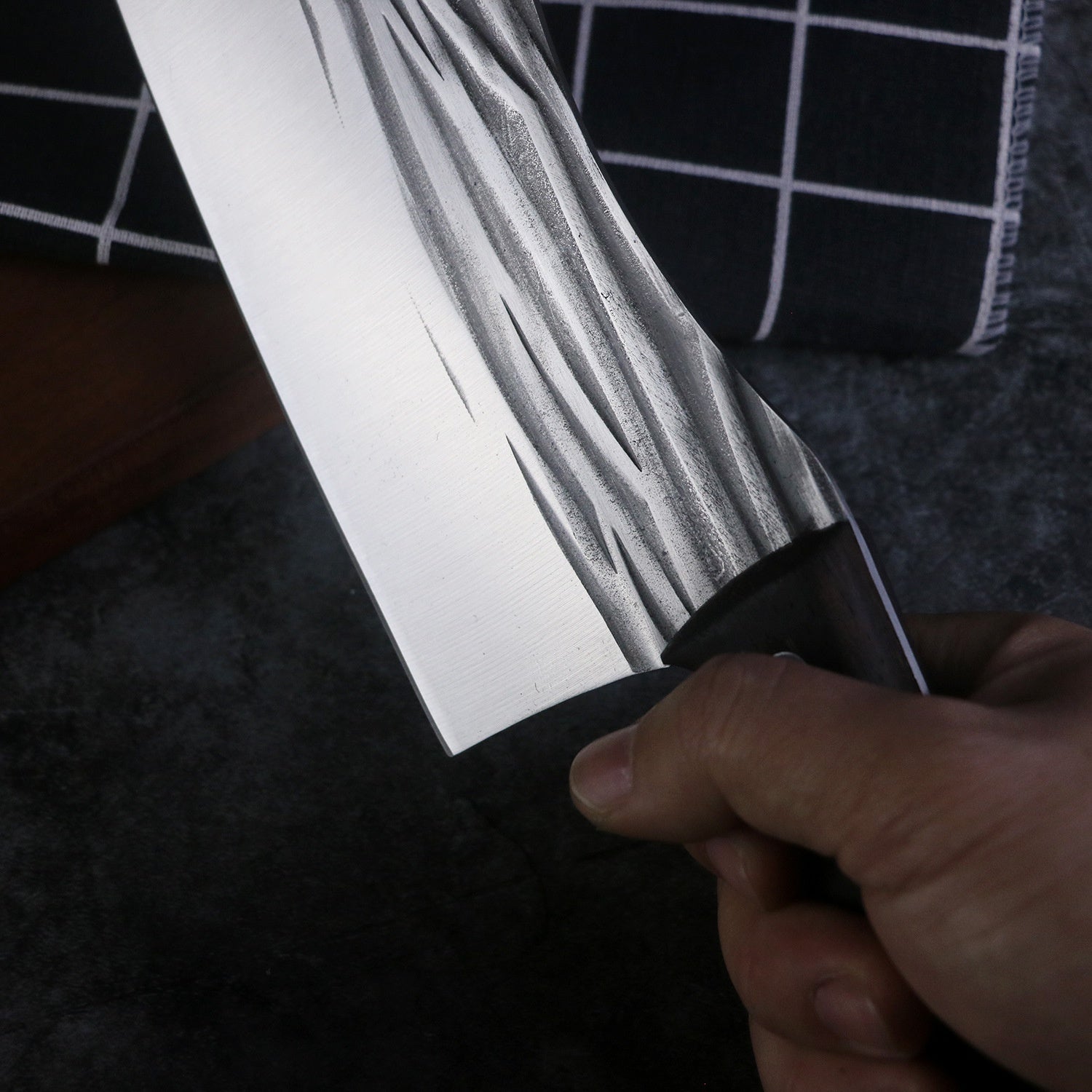 Stainless Steel Multi-purpose Knife Kitchen Knife Chicken Wing Wooden Handle Hotel Chef Knife Forged Kitchen Knife Cut Slice Meat Knife