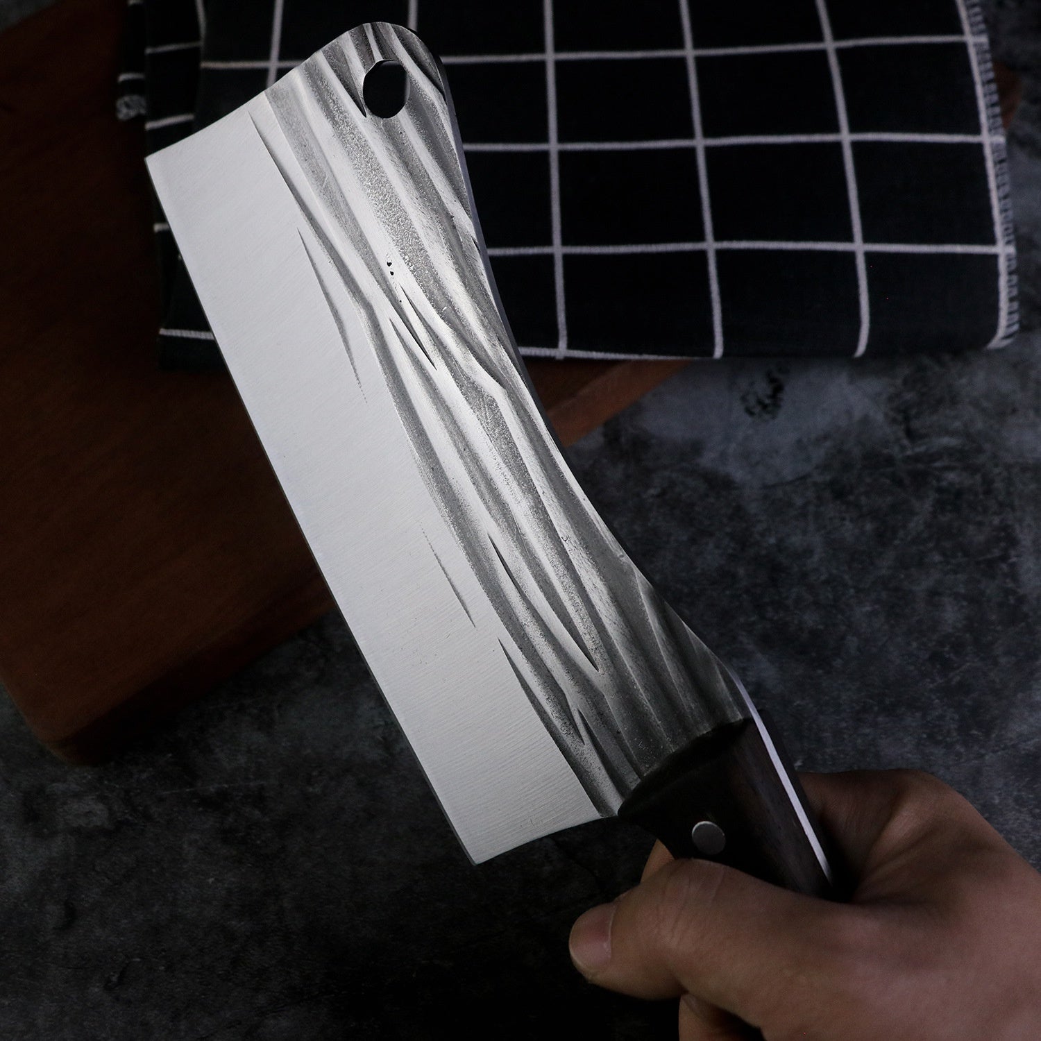 Stainless Steel Multi-purpose Knife Kitchen Knife Chicken Wing Wooden Handle Hotel Chef Knife Forged Kitchen Knife Cut Slice Meat Knife