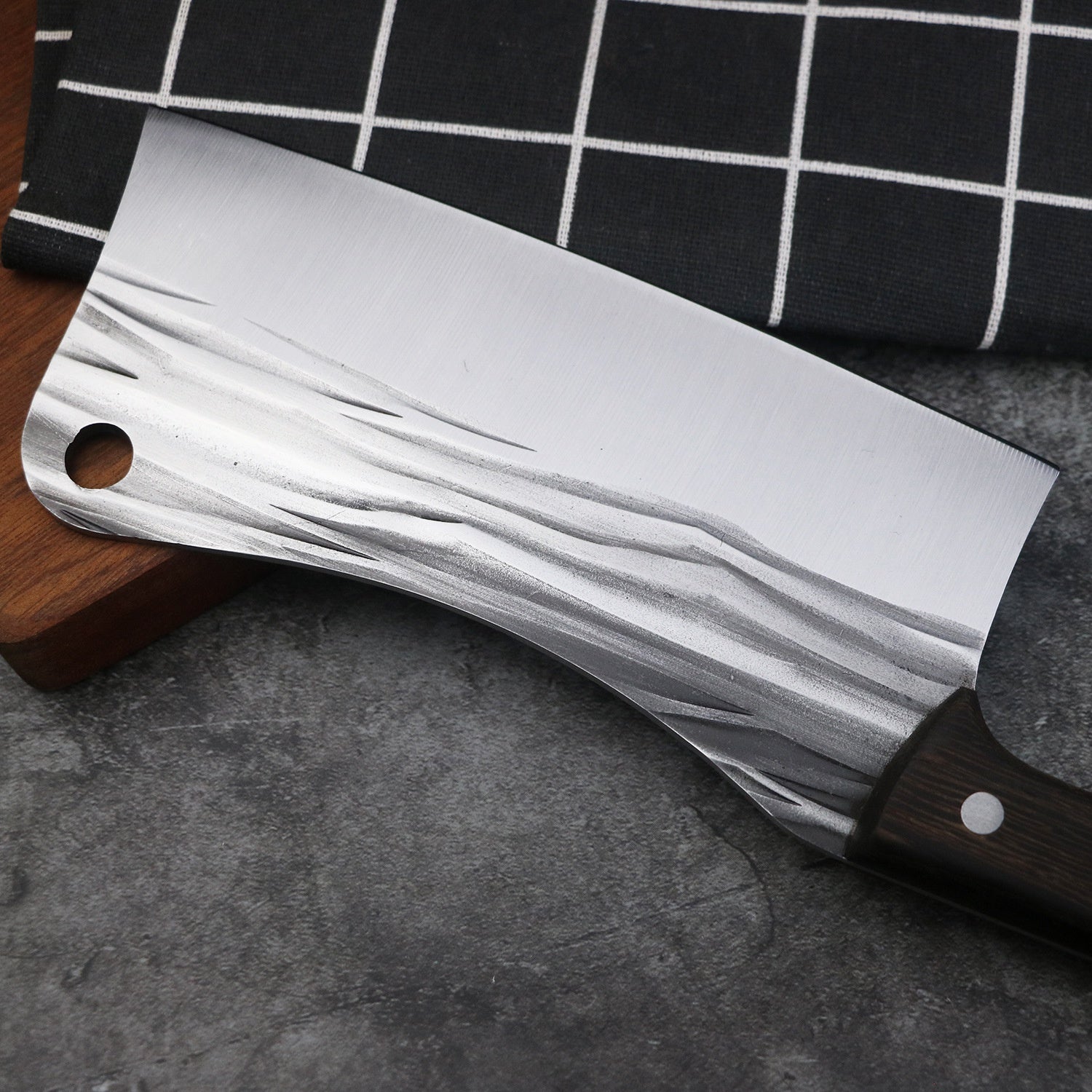 Stainless Steel Forged Kitchen Knife Cut Slice Meat Knife Multi-purpose Knife Kitchen Knife Hotel Chef Wooden Handle Knife