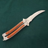 Folding knife stainless steel butterfly practice knife field swing hand backhand tactical knife manufacturers spot outdoor