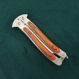 Folding knife stainless steel butterfly practice knife field swing hand backhand tactical knife manufacturers spot outdoor