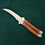 Folding knife stainless steel butterfly practice knife field swing hand backhand tactical knife manufacturers spot outdoor