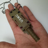Outdoor Mini Straight Knife Creative Neck Knife Outdoor Knife Self-defense Tool