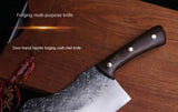 Chicken Wing Wooden Handle Forged Knife, Bone Chopping, Stainless Steel Chopping Knife, Kitchen Blade, Meat Cutting Knife
